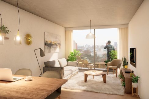 Apartamento de 1 ambiente en Pocitos